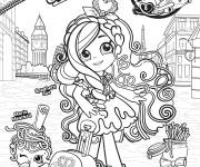 Coloriage Spaghetti sue, Mario meatball, Lyn gweeni de Shopkins