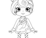 Coloriage Candy Sweets Shoppies poup&eacute;e