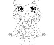 Coloriage Fria Froyo de Shoppies Dolls