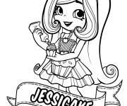 Coloriage et dessins gratuit Jessicake poup&eacute;e mignonne à imprimer