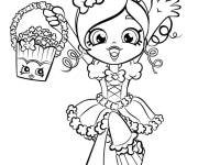 Coloriage et dessins gratuit Jolie poup&eacute;e Shoppies Doll à imprimer