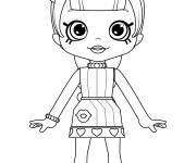 Coloriage La belle poup&eacute;e Lippy Lulu Shoppies Doll