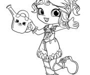 Coloriage et dessins gratuit La mignonne Rosie Bloom Shoppies Doll à imprimer