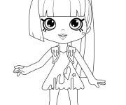 Coloriage Polli Polish Shoppies Dolls