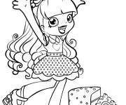 Coloriage et dessins gratuit Rainbow Kate Shoppies Doll à imprimer