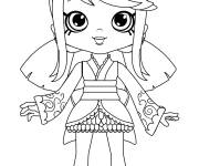 Coloriage Sara Sushi Shoppies Doll