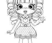 Coloriage Shopkins Dolls Rainbow Kate