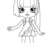 Coloriage et dessins gratuit Shopkins Polly polonais à imprimer