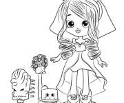 Coloriage et dessins gratuit Shoppie Doll Petite mari&eacute;e à imprimer