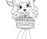 Coloriage et dessins gratuit Shoppies Doll Donatina à imprimer