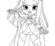 Coloriage et dessins gratuit Shoppies Doll en tr&egrave;s belle robe à imprimer