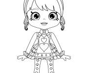 Coloriage Shoppies Doll Queen of Hearts