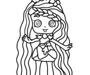 Coloriage Shoppies Dolls Ananas Lily