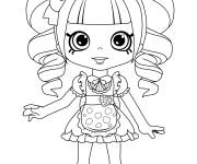 Coloriage Shoppies Dolls Coco Cookie