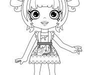 Coloriage Shoppies Dolls Funny Tippi Teapot