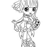 Coloriage et dessins gratuit Shoppies Dolls kawaii à imprimer
