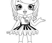 Coloriage Shoppies Dolls Melodine