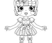 Coloriage Shoppies Dolls Milly Mops