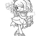 Coloriage et dessins gratuit Tiara Sparkles Shoppies Dolls  à imprimer