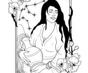Coloriage Aquarius signe d'horoscope