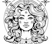 Coloriage Astrologie du Verseau en ligne