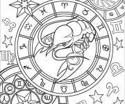 Coloriage Cancer zodiac adulte