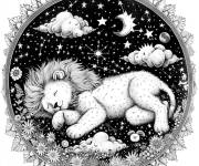 Coloriage Charmant signe astrologique du Leo