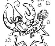 Coloriage Devine ce signe en style cartoon