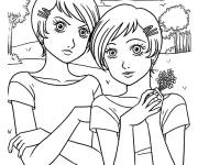 Coloriage Gemeaux signe de 21 Mai au 21 Juin