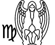 Coloriage Icone Vierge simple