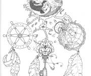 Coloriage Illustration difficile des signes astrologiques