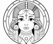 Coloriage Jeune fille mystique du Verseau