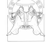 Coloriage Jumeaux signe de Zodiaque