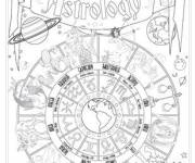 Coloriage Science d'astrologie