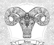 Coloriage Signe Aries