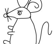 Coloriage et dessins gratuit Signe astrologique chinois de Souris à imprimer
