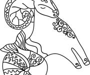 Coloriage Signe astrologique de Capricorne