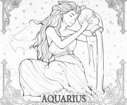 Coloriage Signe astrologique d&eacute;taill&eacute; en illustration