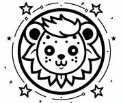 Coloriage Signe astrologique facile pour enfants