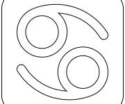 Coloriage Signe de Cancer