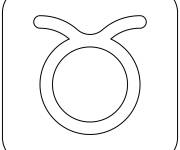 Coloriage Signe de Taureau