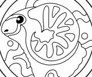 Coloriage et dessins gratuit Signe du zodiaque B&eacute;lier kawaii à imprimer