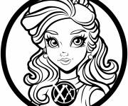 Coloriage Signe du zodiaque Vierge de dessin anim&eacute;