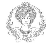 Coloriage Signe lion pour filles