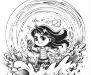Coloriage Signe Verseau Puissant