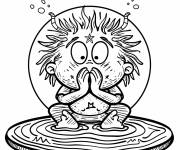 Coloriage Signe Verseau qui fait rire