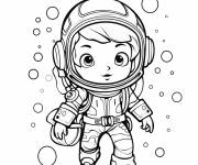 Coloriage Signe Verseau sous l'eau style cartoon