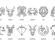 Coloriage et dessins gratuit Signes astrologiques avec leurs noms à imprimer