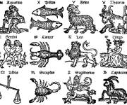Coloriage Signes astrologiques en maternelle ps