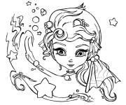 Coloriage Signes du zodiaque Poissons anim&eacute;